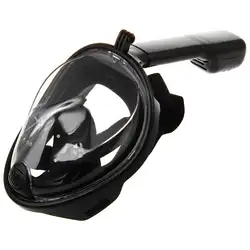 Для плавания дайвинга Сноркелинга полная лицевая маска поверхность акваланга для Gopro L/XL Черный