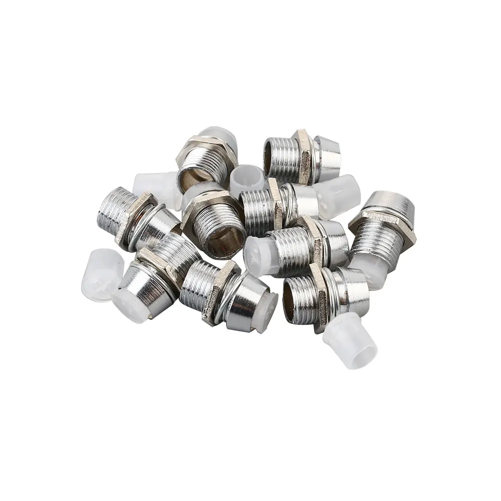

10Pcs 5MM LED Base Light Emitting Diode Holder Socket With Cover Zinc Alloy