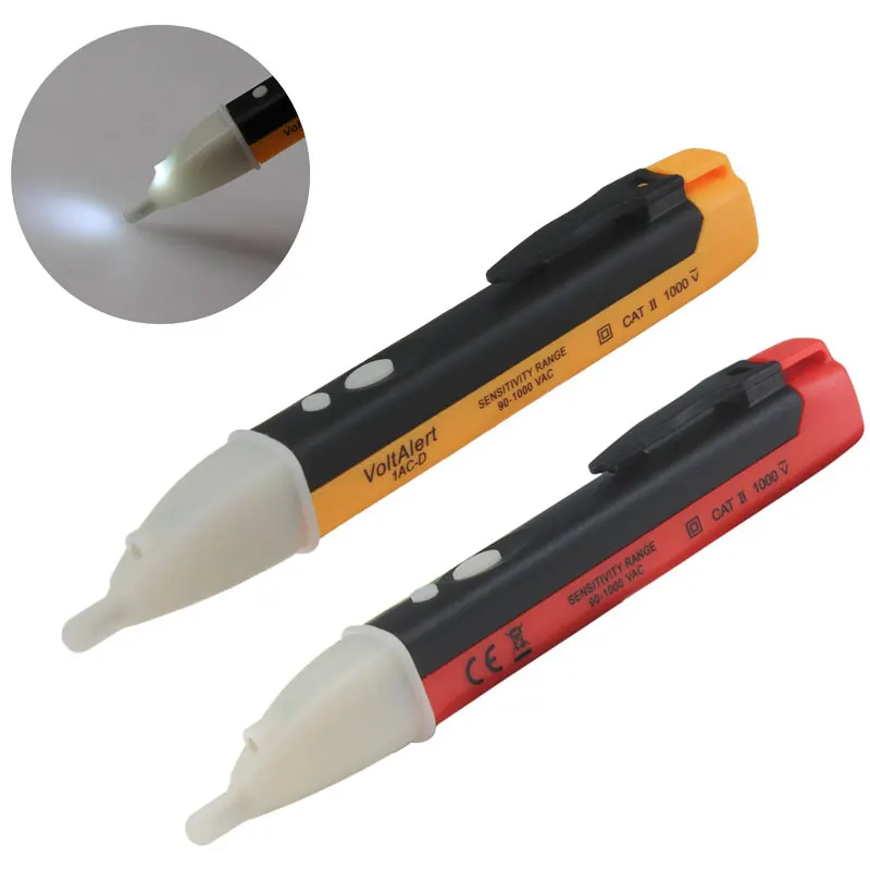 

Non-Contact LED Tester Pen Voltage Tester Detector Multi-sensor Safe Voltage Measuring Tool Electrical Test Pencil Detector