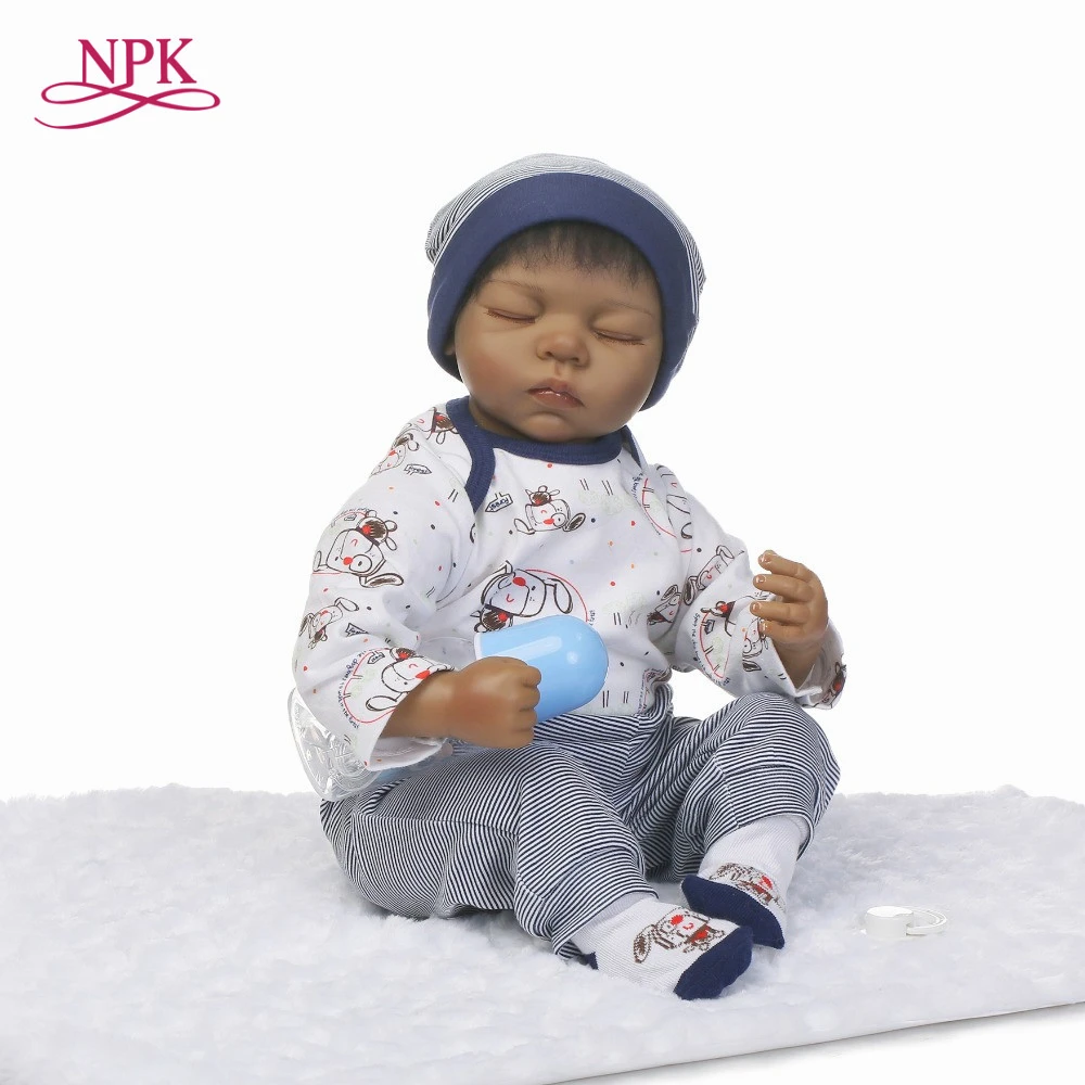 

NPK reborn doll with soft real gentle touch 2018 new 22inch silicone vinyl lifelike newborn baby sleeping sweet baby