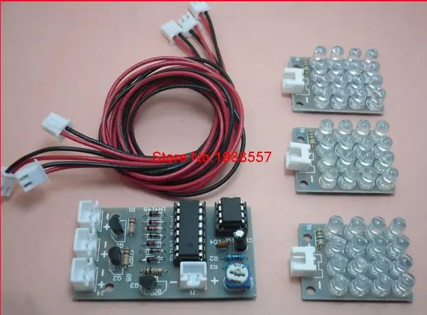 

CD4017 + ne555 Strobe module electronics production suite DIY Kits electronic diy Learning suite