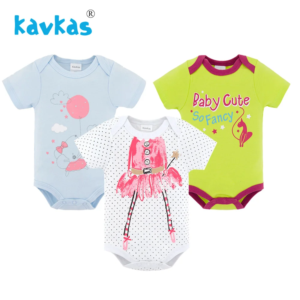 Happy Rain Cloud Baby Girls Long Sleeve Infant Cotton Bodysuits Onesies