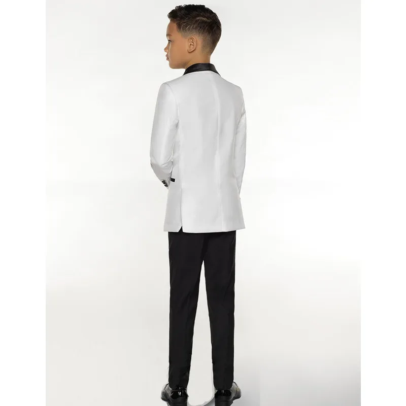 Белый костюм для мальчиков, Детский костюм для мальчиков на свадьбу, костюмы для выпускного вечера, Детская официальная одежда для мальчиков, детский смокинг(пиджак+ брюки+ жилет