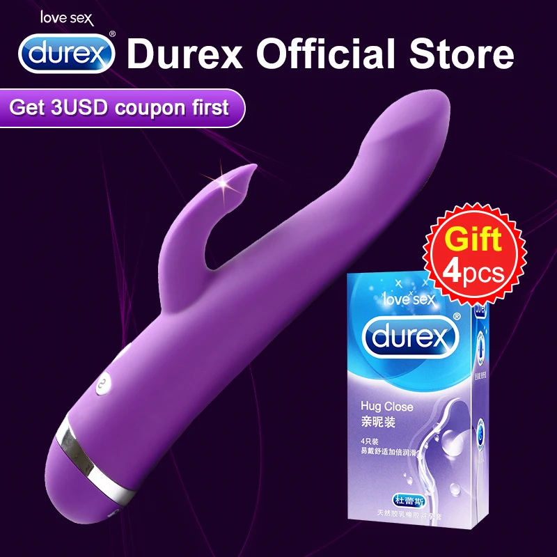 Durex Vibrator Dildo Multi-Speed Dual G Spot Vibrator Waterproof Magic Wand Sex Toys for the Clitoris Intimate Goods for Women Durex Vibrator Dildo Multi-Speed Dual G Spot Vibrator Waterproof Magic Wand Sex Toys for the Clitoris Intimate Goods for Women