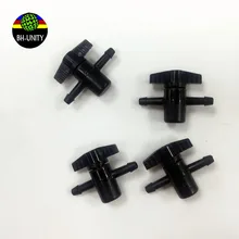 free shipping !10pcs/lot printer CISS ink system manual valve 2 ways for Flora Mimaki Roland Eco solvent / UV printer valves