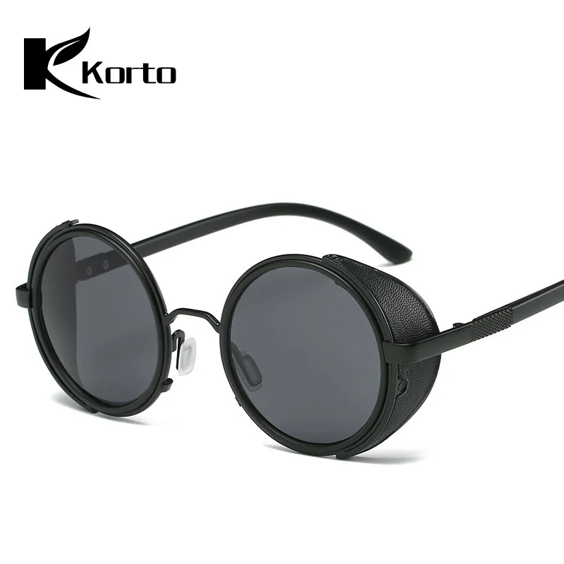 

Zonnebril Mannen Dames Circle Lenses Round Sunglasses Women 90S Steampunk Shades Mirrored Sun Glasses for Men Gothic Goggles