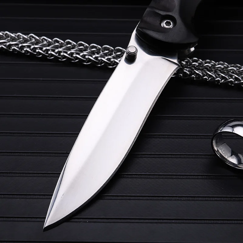 2016 Outdoor fruit knife folding knife self-defense wilderness survival ebony saber wild fishing small sharp knife