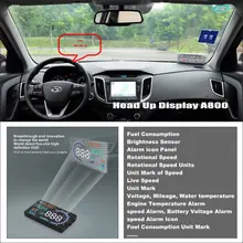 Car Information Projector Screen For Hyundai ix25 2014 2015 Safe Driving Refkecting Windshield Vehicle HUD Head