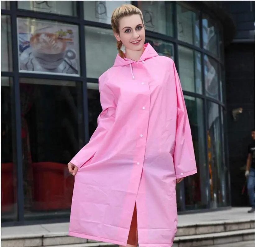 Cheap Sale Women Long Jacket Raincoat Waterproof Women Hooded Rain Coat