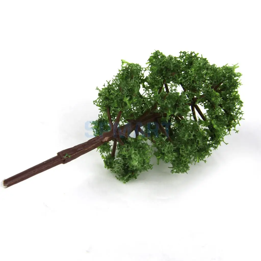 52pcs Architecture Scenery Model Trees Train Railroad Landscape HO OO Scale