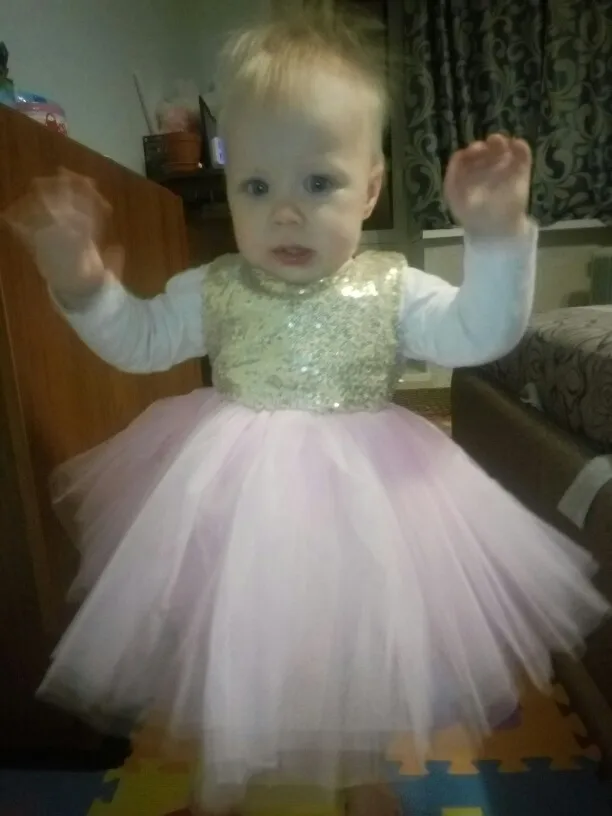 Модное платье принцессы одежда для малышей элегантные торжественное платье пайетки рукава вечерние платье для девочки летние платья