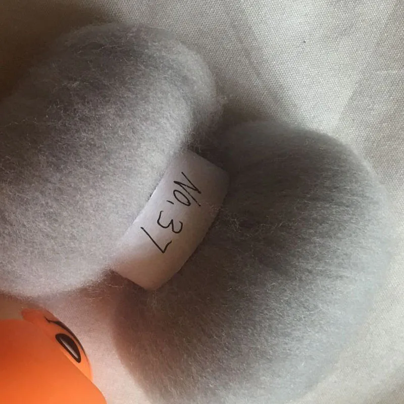 

WFPFBEC 70s Australia COMBED 100% WOOL fiber merino diy wool for neddles felting 50g 100g NO.37