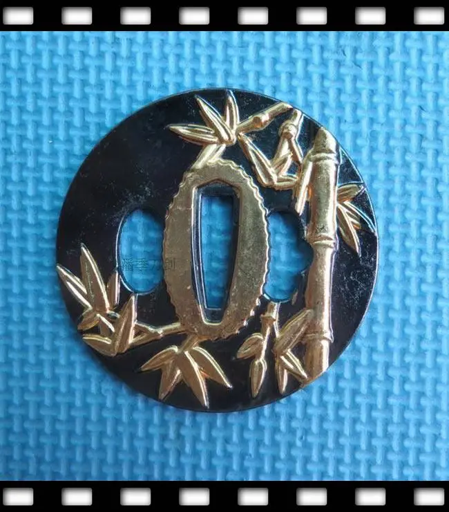 Высокое качество сплав GUARD TSUBA для японского самурайский меч катана аксессуар W/бамбуковый дизайн