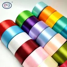 HL – rubans en Satin de 6/10/15/20/25/40/50mm, 25 Yards, fournitures de Roses en soie artificielle, matériel d'accessoires de couture artisanaux