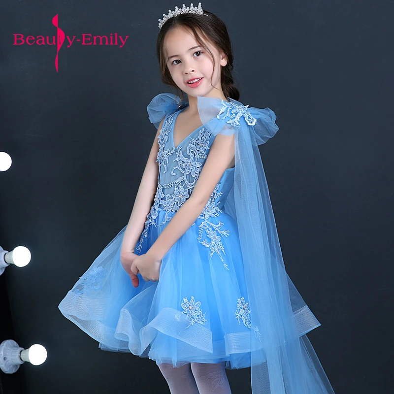 Beauty Emily/2018 фатиновые Детские платья для выпускного вечера вечерние маленьких