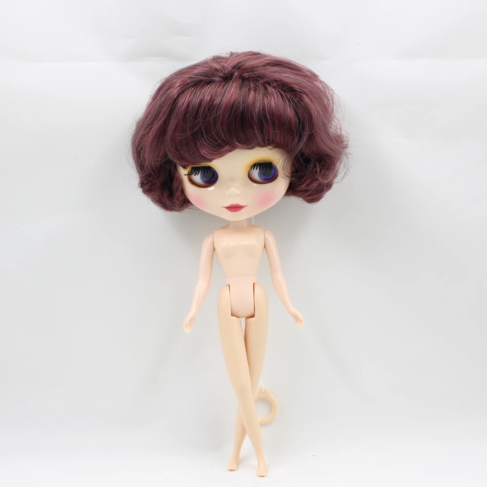 Ледяной обнаженный завод Blyth кукла серии No. BL12532/9219 фиолетовый микс черные волосы с челкой Neo