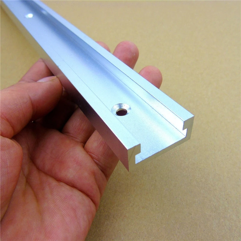 1 قطعة الفضة T-المسارات الألومنيوم فتحة ميتري المسار الرقصة لاعبا اساسيا ل راوتر الجدول Bandsaws أداة نجارة طول 400/ 600 مللي متر تو APR24