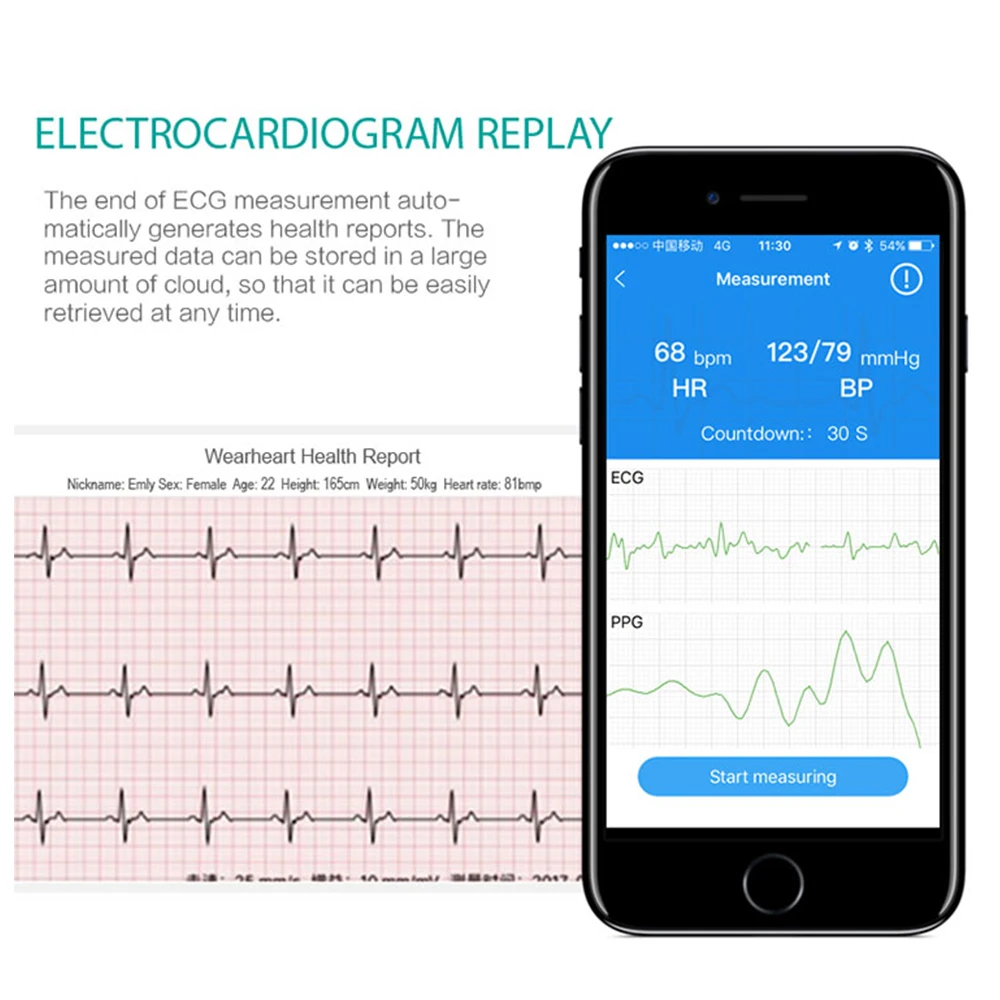 Smart Band Fitness Bracelet Heart Rate Monitor Tracker Smart Wristband ECG/PPG Blood Pressure Smart Watch for IOS Android Phone