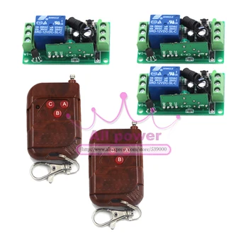 

RF Wireless Remote Control Switch System 12V 1CH 10 Receiver & Transmitter10A output state is adjusted Toggle /momentary/Latched