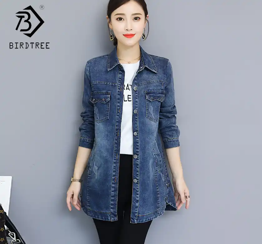 Long jacket jeans top Outlet
