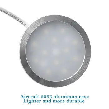 

10pcs 12V 2.5W Interior Warm White LED Spot Light For VW T4 T5 Van Caravan Motorhome RV Camper Accessories Warm Light 3000K