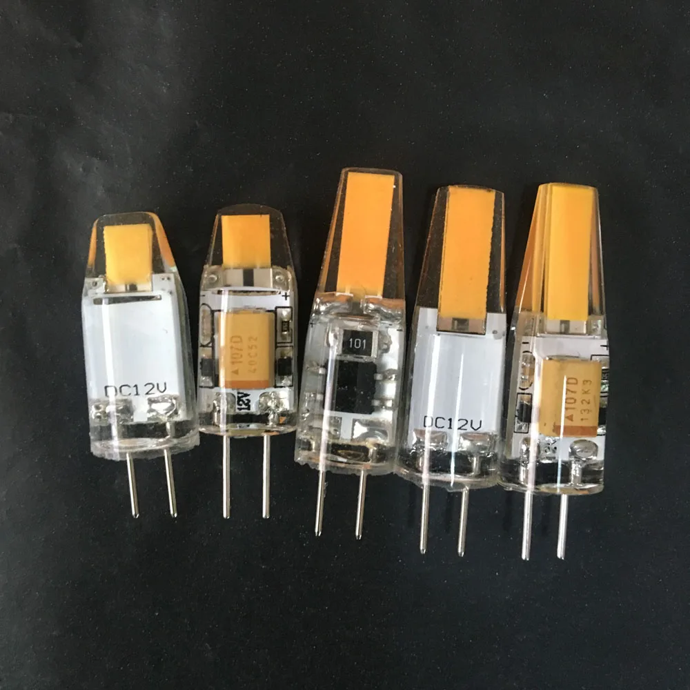 6 шт. мини G4 лампа AC220V DC12V AC12V с регулируемой яркостью LED COB 3 Вт теплый свет супер
