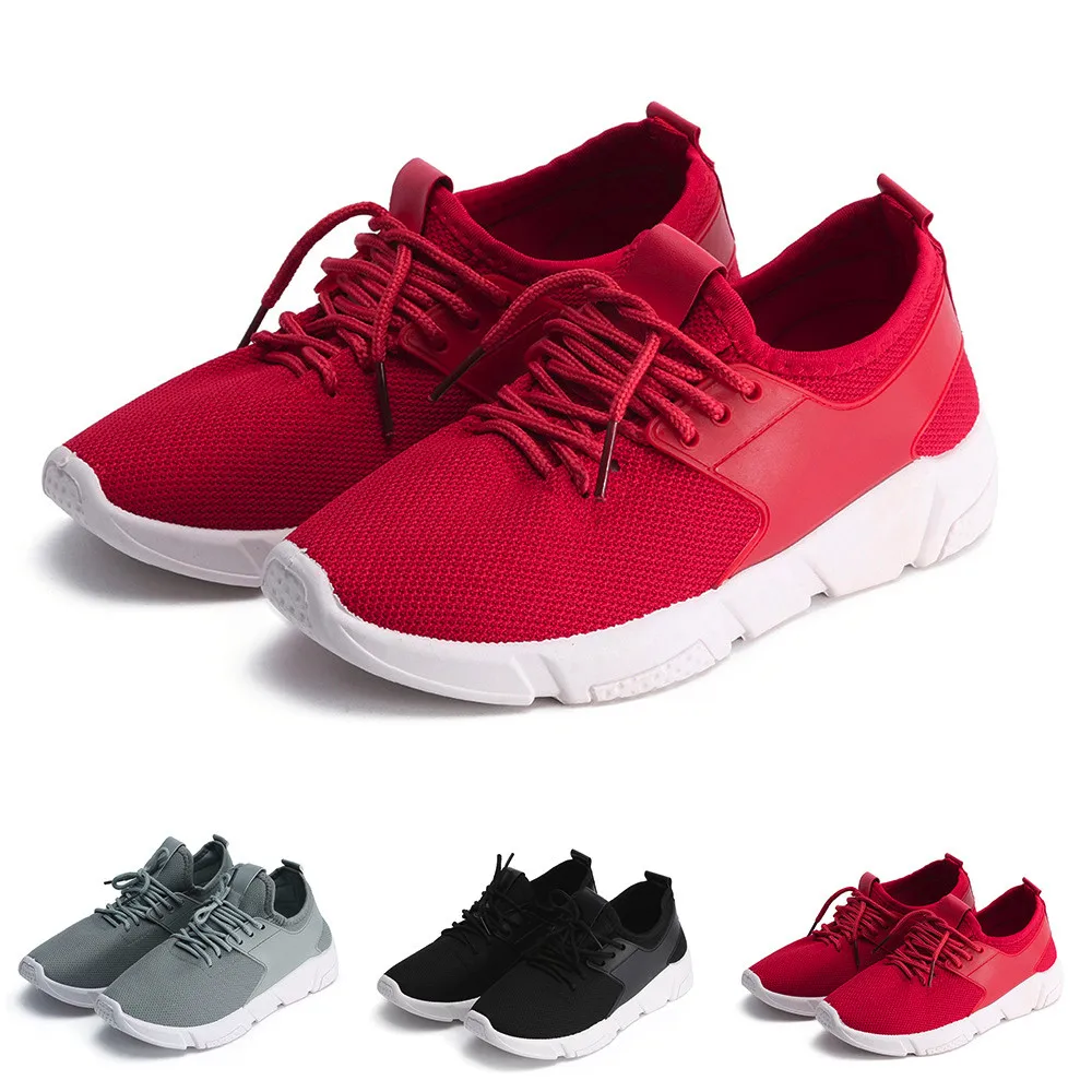 

Women Lace-up Casual Sport Fashion Walking Flats Mesh Running Sneaker Shoes women 2019 spring summer zapatos de mujer #J4