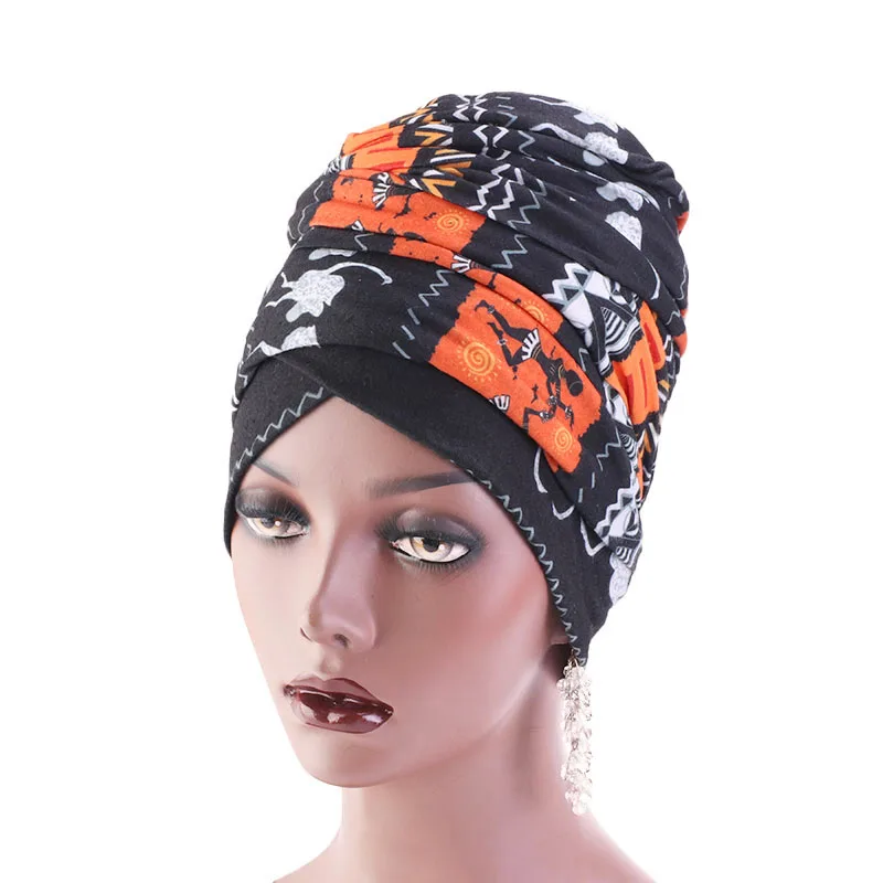 Мусульманский хлопковый женский хиджаб платок тюрбан головной убор шапка женские аксессуары для волос нигерийский тюрбан шапка удлиненная