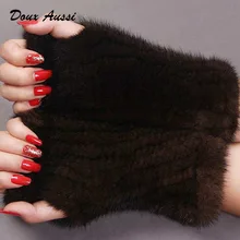 Перчатки из натурального меха норки, зимние перчатки, варежки без пальцев, рукава для рук, абсолютно новые перчатки и варежки из натуральной кожи норки