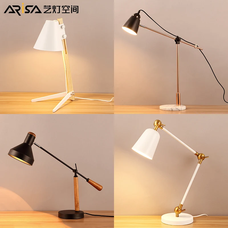 

Modern LED table lamp Nordic Lighting Fixtures creative Novelty desk reading office lights bedside desk lamps