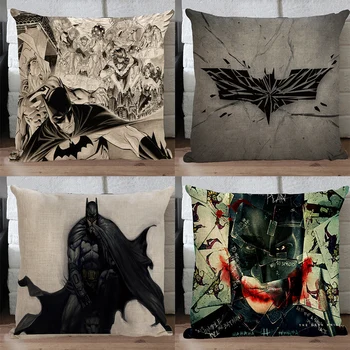 

Batman pillow cover, creative superhero Justice League batman comic cartoon bat throw pillow case pillowcase wholesale