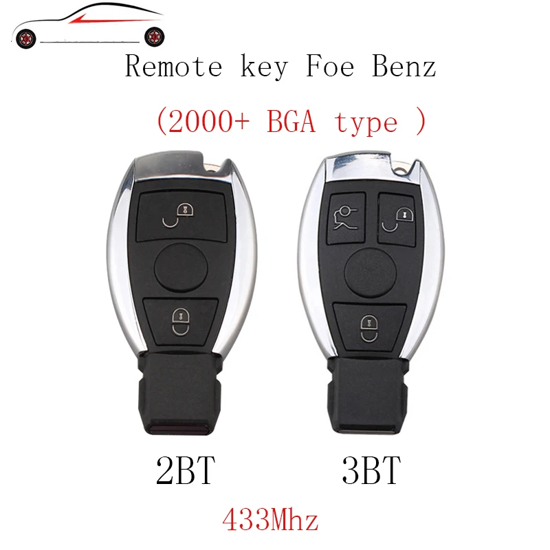 

GORBIN 2 3 Buttons 433Mhz Car Smart Remote Key for Mercedes Benz Supports NEC and BGA Type Car Remote Controller Year 2000 -