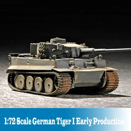 

1:72 Scale Tank Model German Tiger Tank Early Production Tank Model Assembly Builind Kits 07242