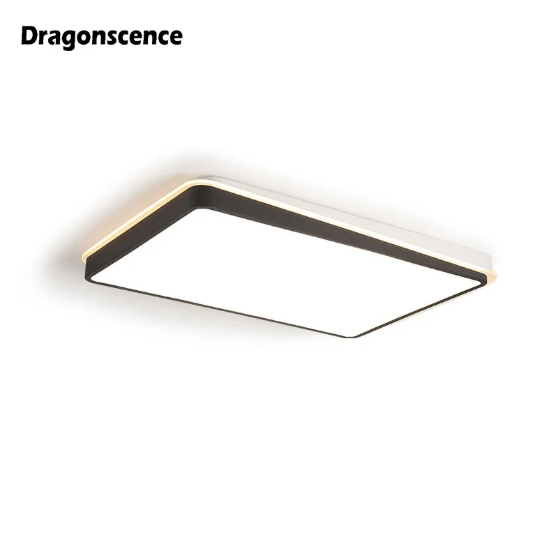 

Dragonscence Modern Led ceiling light for living child room bedroom Double rectangle remote Ceiling lamp fixture LY-8856