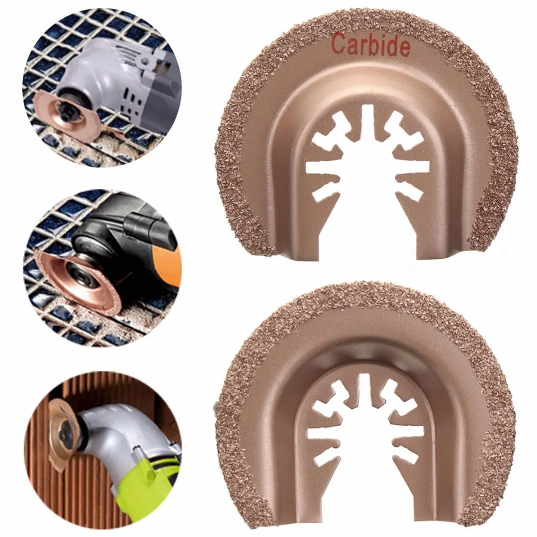 2pcs/set 6.3cm Saw Blades Quick Release Multitool Carbide Segment