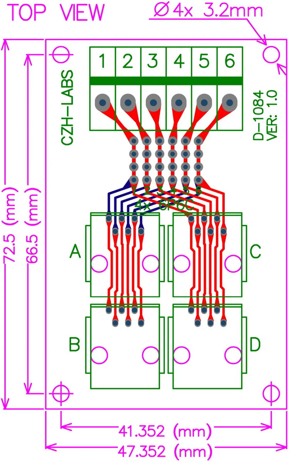 DIN рейка крепление RJ11/RJ12 6P6C 4 полосная плата шины Интерфейс модуль.|module|y boardmodule board |
