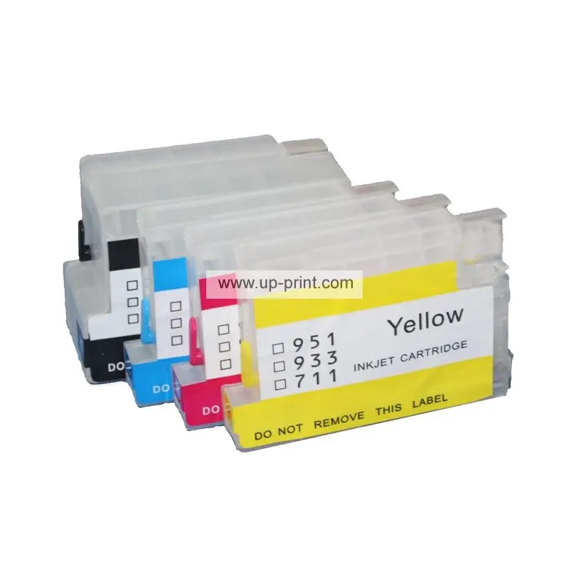 UP 4Colors Refillable Ink Cartridge Compatible For HP 932 Officejet Pro 6100 6600 6700 7110 7612 7610 7510 Printer | Компьютеры и офис
