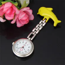 2017 2016 Fashion Pendant Hanging Pocket Watch Nurse Clip-on Fob Brooch Pendant Hanging Dolphin Watch Pocket Watch