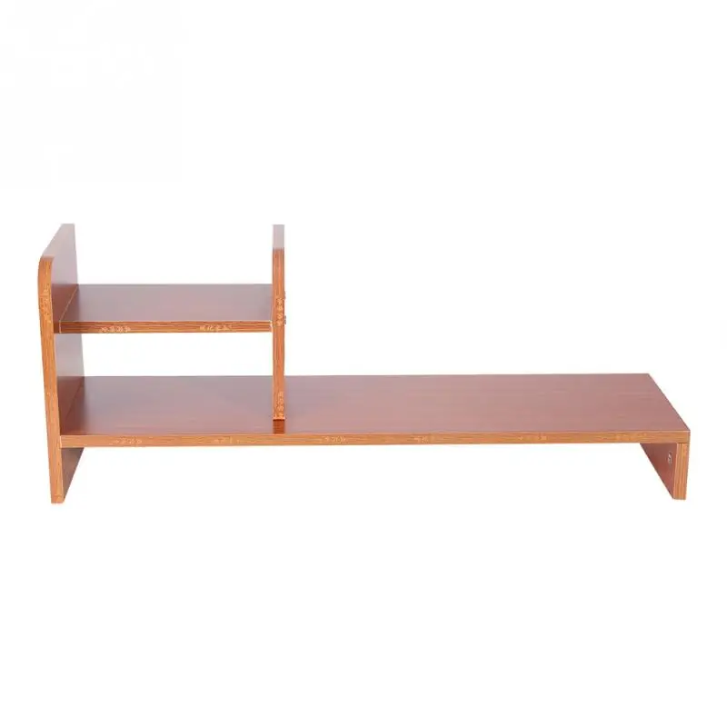 خشبية حامل شاشة LCD شاشة الكمبيوتر رصد الناهض سطح المكتب تخزين فتحات لوازم المكاتب دفتر التلفزيون