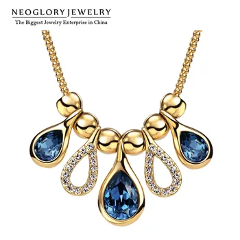 

Neoglory Rhinestone Light Yellow Gold Color Choker Necklaces for Women Jewelry 2020 New Embellished with Crystals from Swarovski