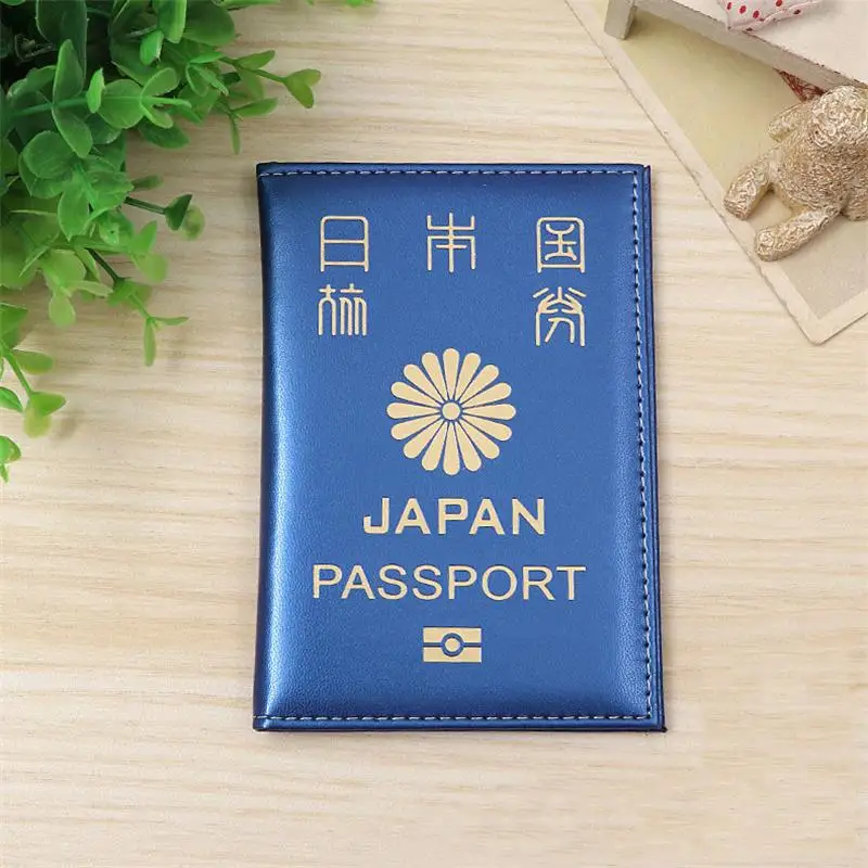 Горячая Япония путешествия Обложка для паспорта протектор бизнес защитный паспорт держатель кошелек документов Orgainzer чехол для Израиль - Цвет: Blue