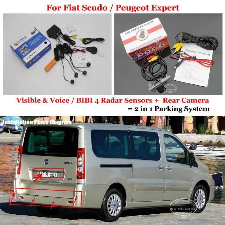 Автомобильные парковочные датчики для Fiat Scudo Peugeot 2 в 1|car parking|parking sensorcar parking sensor |