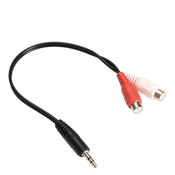

3.5mm Male to 2 RCA Female Jack Stereo Audio Cable Converter Adapter Headphone Y Cable Splitter