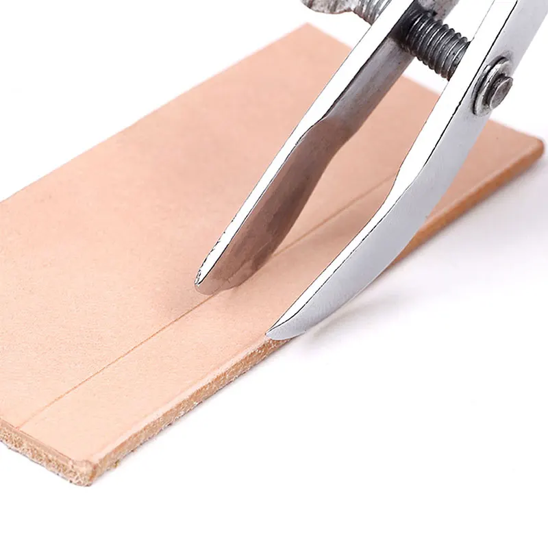 Leather Craft Tools Adjustable Leather Edge Creaser Skiving Tool Handmade DIY Stainless Steel For Leather Craft DIY/Leather Making