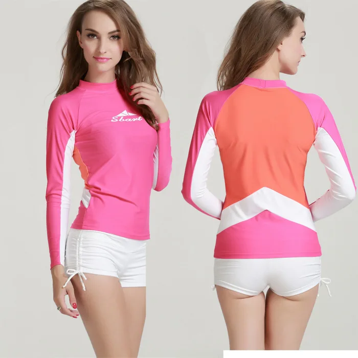 SBART Long Sleeve Swimsuit Wetsuits Women Surfing Suit Womens Swimsuits