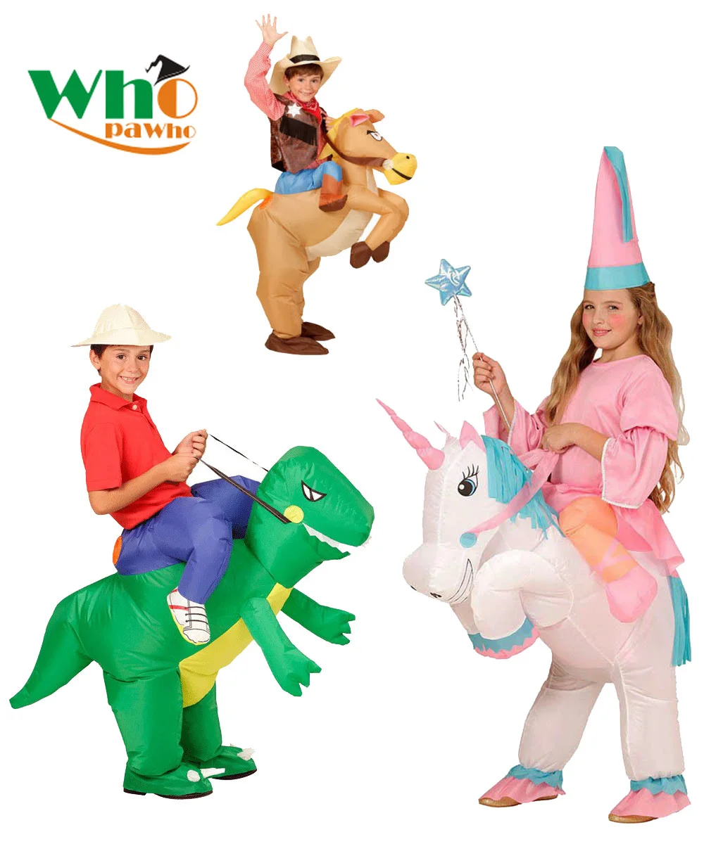 Animal Inflatable Dinosaur Cowboy Unicorn Costume Christmas Carnival Costume Children's Day Purim Halloween Costume for Kids Animal Inflatable Dinosaur Cowboy Unicorn Costume Christmas Carnival Costume Children's Day Purim Halloween Costume for Kids