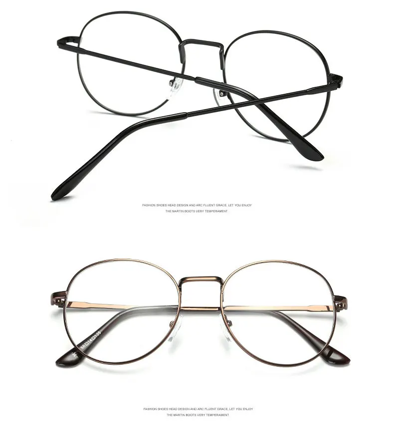 Очки, очки в круглой оправе, оптическая оправа, полная оправа, сплав, очки для мужчин и женщин, очки по рецепту