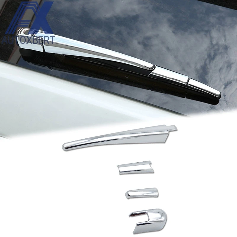 AX Chrome Rear Window Windshield Windscreen Wiper Arm Blade Cover Trim