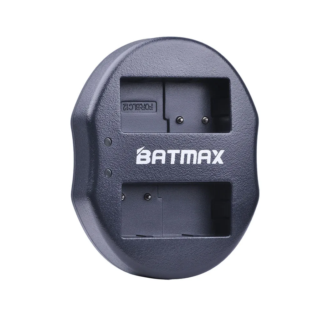 Batmax 1 шт. DMW-BLC12 DMW-BLC12E BLC12 двойное зарядное устройство USB для Panasonic Lumix FZ1000 FZ200 FZ300 G5 G6