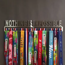 Inspirational medal hanger Sport medal holder Medal display rack for 32+ medals 46cm L